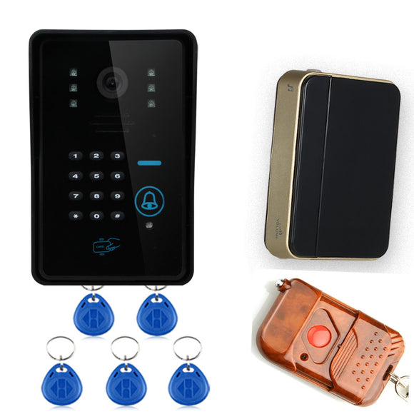 ENNIO SYWIFI006IDS Touch Key WiFi DoorBell Video Door Phone Home Intercom System IR RFID Camera