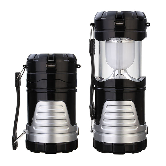 Camping Retractable Tent Solar Lantern Portable Led Usb Rechargeable Lamp Light