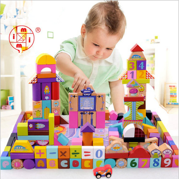 160 Babies Can Read Toy Bricks Wooden 1-2-3-6 Years Children Beneficial Intelligence Toys
