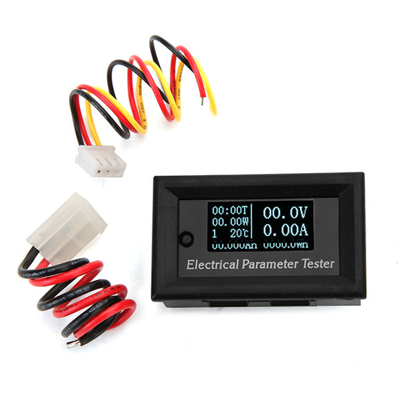 RUIDENG 7 In 1 100V 10A Multifunction White OLED Digital Electrical Parameter Tester Ammeter