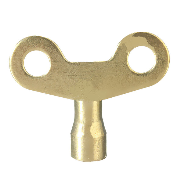 2Pcs Water Tap Square Hole Key Radiator Plumbing Bleed Key Brass Tone