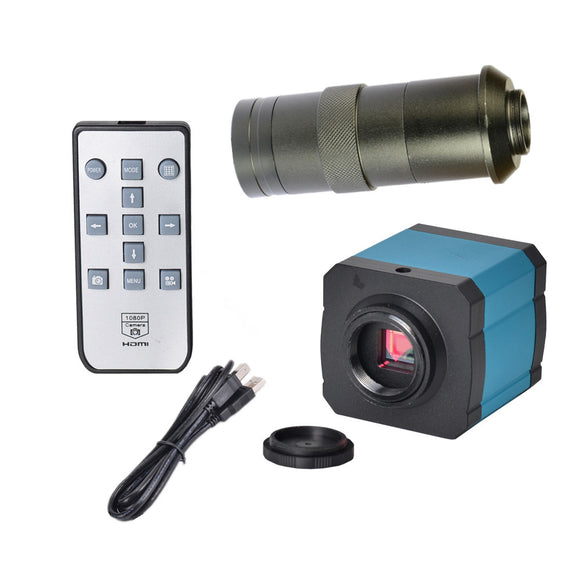 HAYEAR 14MP USB HD Industry Video Microscope Camera Digital Zoom 720p 60Hz Video Output + 100X C-mount Lens