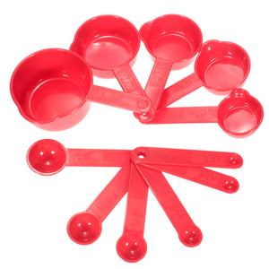 11pcs Plastic Measuring Spoons Baking Coffee Cups Tablespoon Tools Set