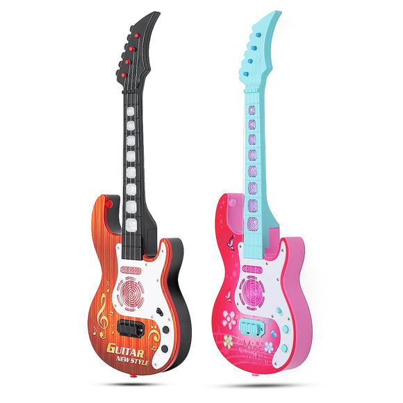 21'' Children Kids Electric 4 String Guitar Acoustic Musical Toys Instrument Gift