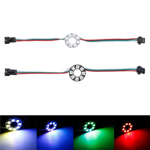 DC5V 8 Bits WS2812B 5050 RGB DIY LED Module Strip Ring Pixel Light with Integrated Drivers Board