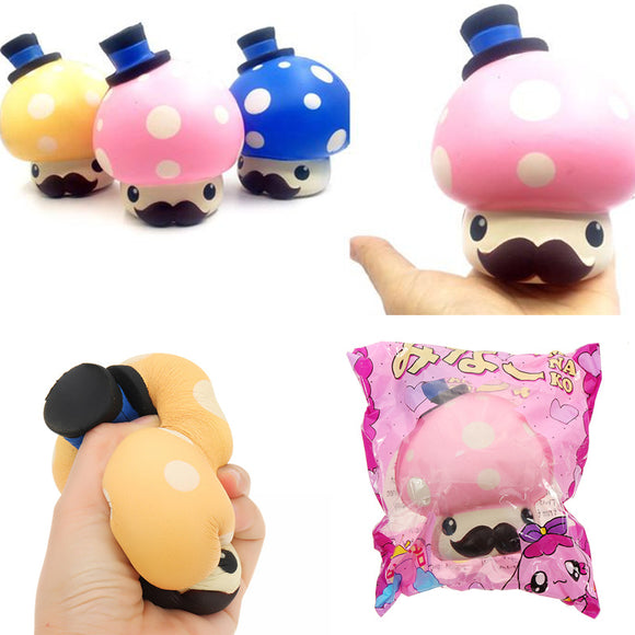 Mushroom Doll Squishy 13*10.5cm Slow Rising With Packaging Collection Gift Soft Toy
