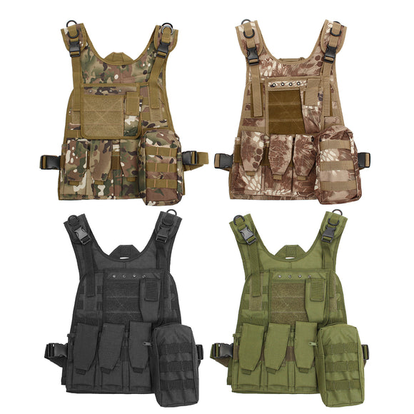 Swat Battle Tactical Lightweight Military Airsoft Combat Assault Carrier Vest