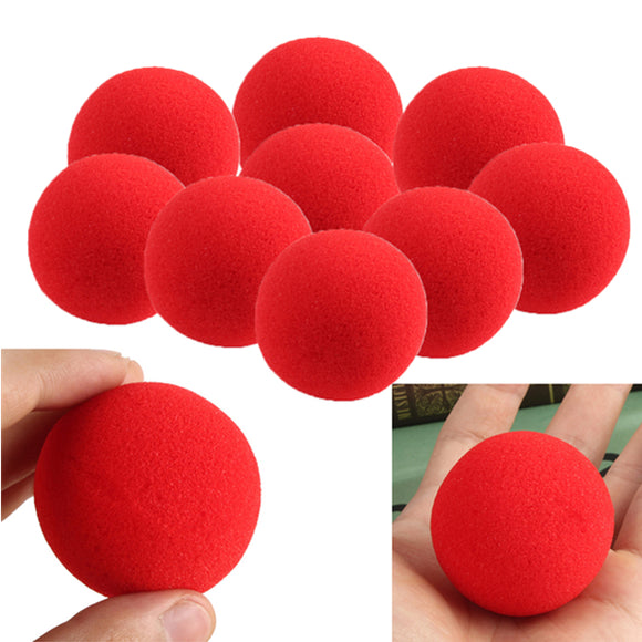 30PCS Close Up Magic Street Trick Soft Sponge Ball Props Clown Nose