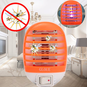 Electric Mosquito Fly Bug Insect Trap Zapper Killer LED Night Lamp US Plug 220V