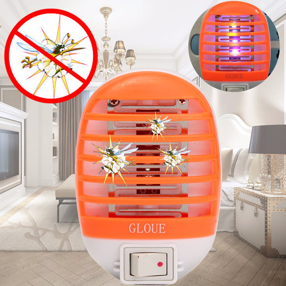 Electric Mosquito Fly Bug Insect Trap Zapper Killer LED Night Lamp US Plug 220V