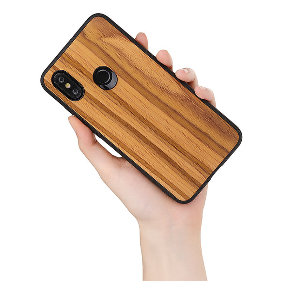 Bakeey Ultra-thin Wood Bamboo Pattern Protective Case For Xiaomi Mi8 Mi 8