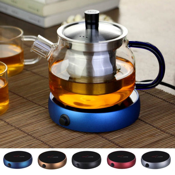 Portable Electric Heating Coasters Coffee Tea Water Heater Glass Mug Pad Warmer Office House Desktop Use