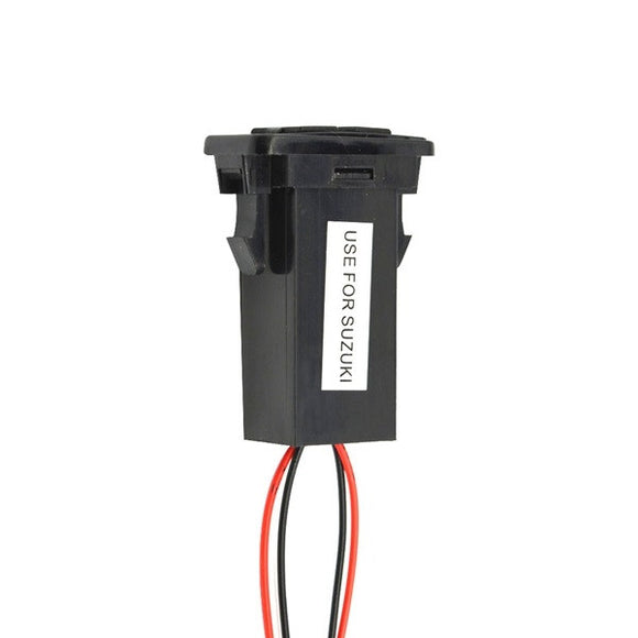 JZ5002-1 Car Battery Charger 2.1A USB Port with Voltage Display Dedication Modify Only for Suzuki