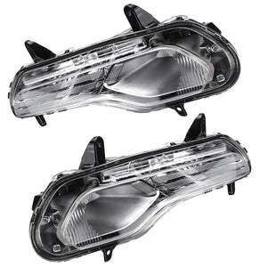 Car Front Bumper Fog Lights Lamps Left/Right with 2 Halogen Bulb for Ford Escape Kuga 2013-2016