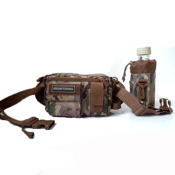 Dream Fishing 22*10*14cm M18 Detachable France 200 Nylon Multi-Function Fishing Bag Waist Bag Tackle