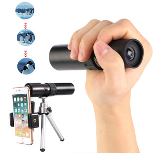 10-30x25 Zoom Telephoto Telescope Optical Monocular Camera Lens With Phone Clip Tripod