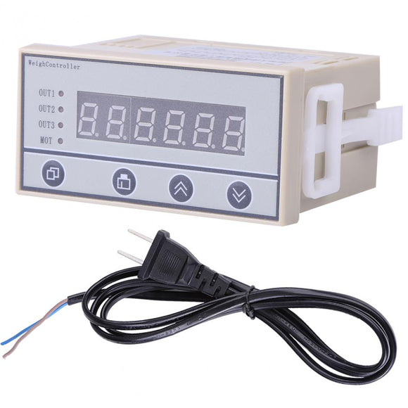 Weighing System Controller 220V High Accuracy Weighing Controller Weight Indicator 6-Digit LED Display Tool