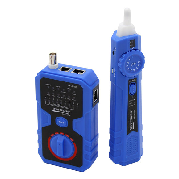 NOYAFA NF-813C Network Cable Tester for Ethernet LAN Cable Landline Testing Tool Circuit Detector Wire Tracker