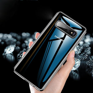 Cafele Protective Case For Samsung Galaxy S10 6.1 Inch Clear Plating Anti Fingerprint Back Cover