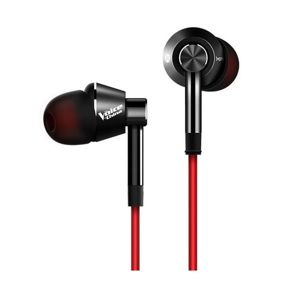 1MORE Super Bass In-Ear Headset Earphone Headphone 3.5mm Jack with Mic Black Red from Xiaomi Eco-System