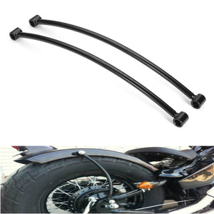 Pair Rear Fender Rail Support Bracket Mount Holder For Harley Cruiser Cafe Bobber