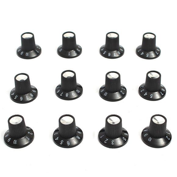 12 x Guitar AMP Knob Amplifier Skirted Knobs Volume Tone Control for Fender