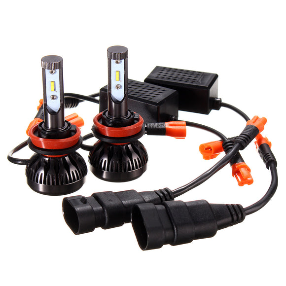 H4 H7 H11 9005 9006 Bulbs 6000K White Headlight Fog Lights IP67 DC12-30V 2.4A