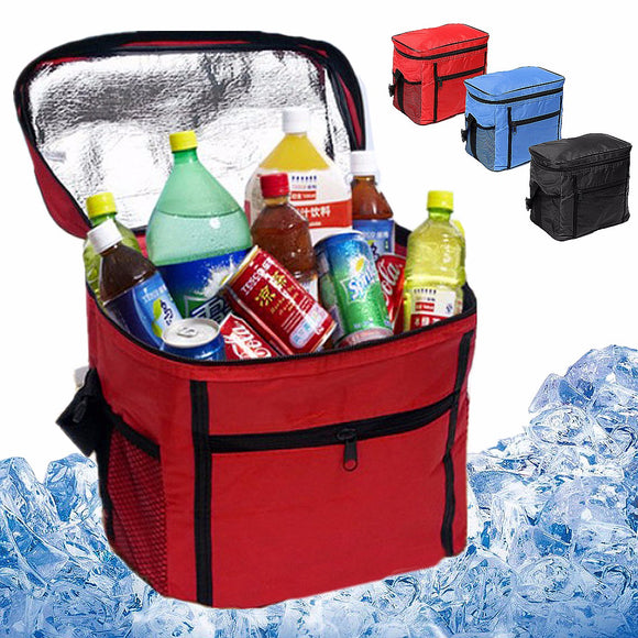 IPRee Portable Oxford Thermal Cooler Insulated Tote Waterproof Picnic Lunch Food Ice Bag
