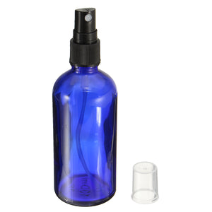 100ml Blue Glass Spray Bottle Aromatherapy Essential Oil Storage Liquid Container Empty Jar