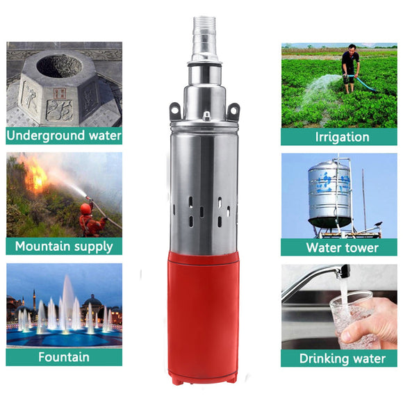 25mm 35000r/min 1.5m/h Stainless Steel Screw Solar Water Pump Agriculture Farm