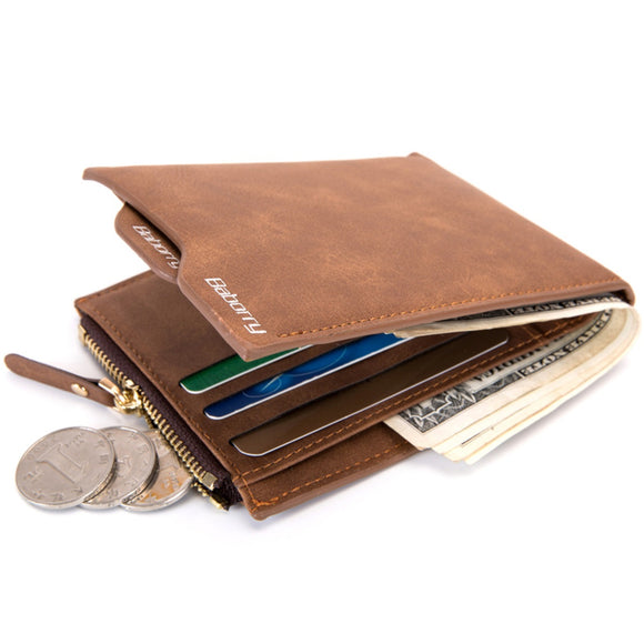 Men RFID Blocking Wallet Theft Protect Money Bag Card Holder Slim Purse Clutch