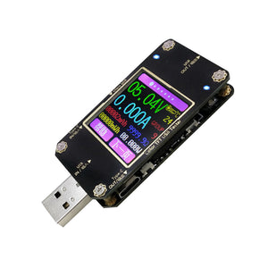 USB Current Voltage Meter Digital Display Color Tester No Bluetooth Voltmeter
