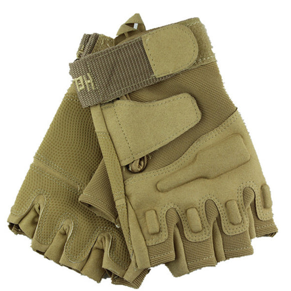 Motorcycle Half Finger Gloves Antiskid Military Sports Climbing