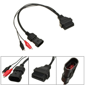 16Pin OBD2 TO 3Pin OBD1 Diagnostic Cable Adaptor Detection For Fiat Alpha Romeo