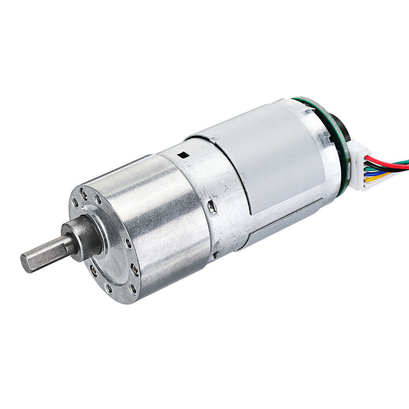 37GB-545 DC 6V 55RPM Gear Reducer Motor with Encoder Geared Reduction Motor