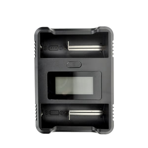 2 slots universal battery charger with USB & LCD display 26650/18650 battery charger