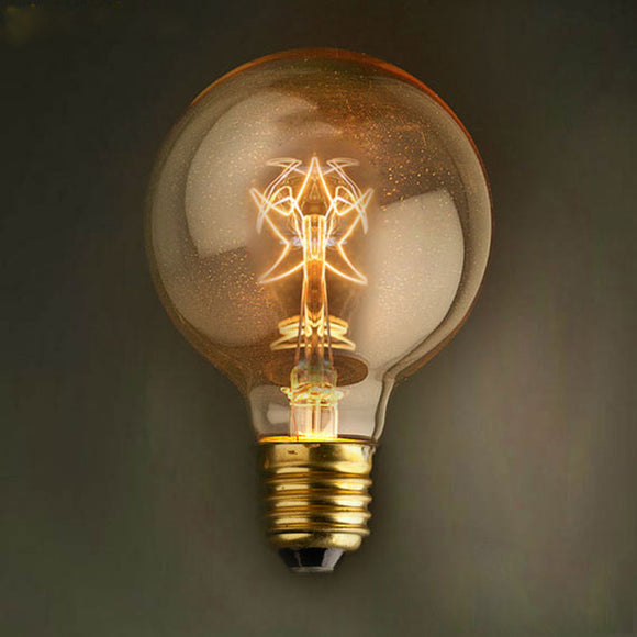 E27 40W G80 Vintage Stars Style Incandescent Edison Globe Light Bulb for Decorative Lighting