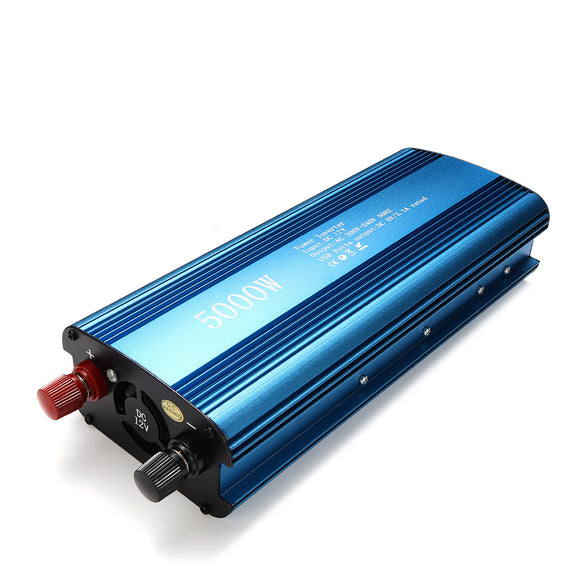 5000W Peak DC 12/24V to AC 220V Solar Power Inverter LED Display Sine Wave USB Converter