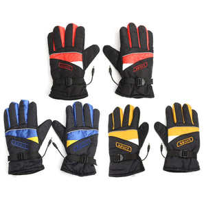 12V/48V/60V Waterproof Electric Heated Gloves Winter Inner Warmer Motorcycle Ski Racing