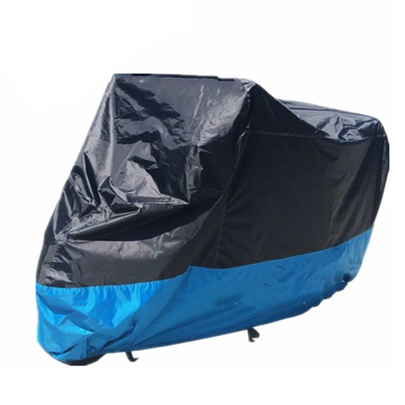 Motorcycle Waterproof Cover Scooter Rain Dust Cover Blue Black M-XL