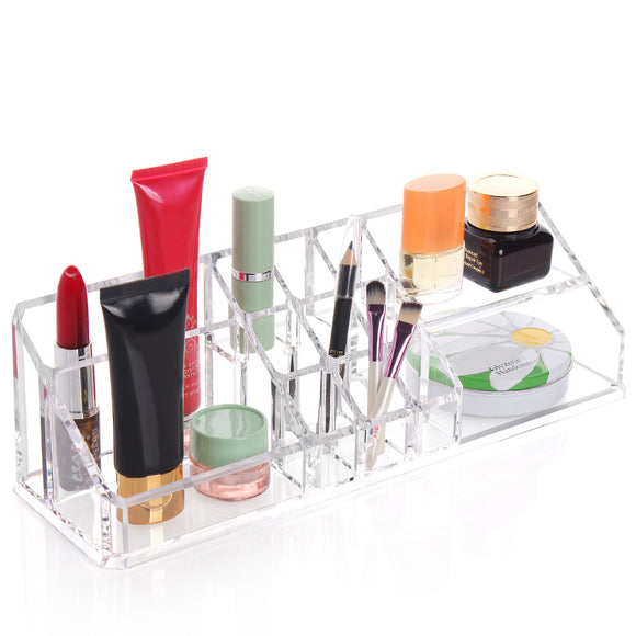 Acrylic Clear Make Up Organizer Cosmetic Display Nail Polish Storage Holder Case