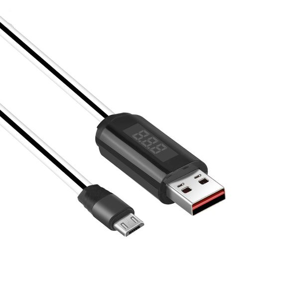 HOCO U29 2.1A Micro Charging Data Timing Cable With LED Display 1m For Samsung S7 Xiaomi Redmi Note