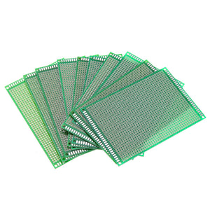 10pcs 8x12cm FR-4 2.54mm Single Side Prototype PCB Printed Circuit Board