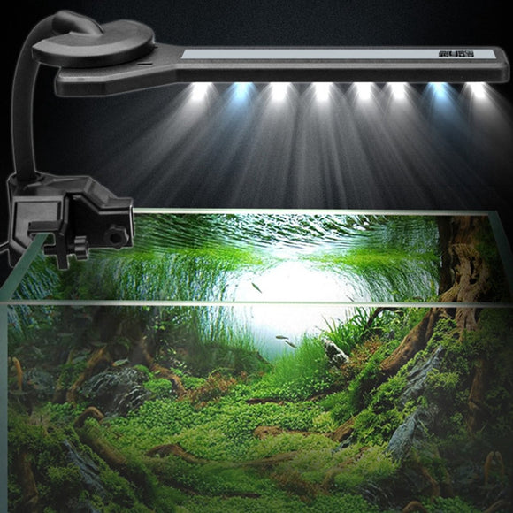 360 Flexible LED Aquarium Light Clip-on Fish Tank Mini Lamp