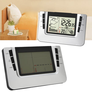LCD Digital Indoor Wireless Weather Station Clock Calendar Thermometer Backlight