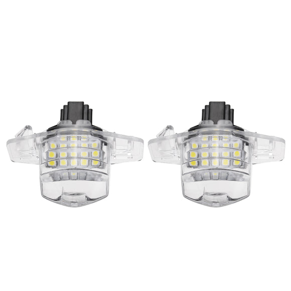 12V 2Pcs 18 SMD LED License Plate Lights Lamps For Honda Crosstour CR-V FR-V HR-V