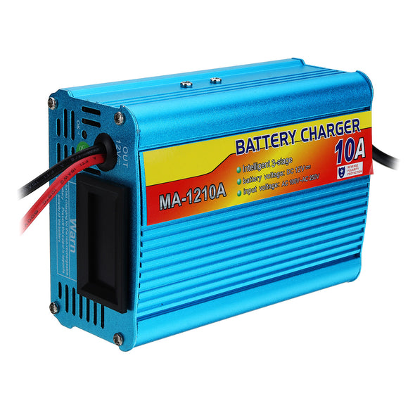 220VAC 10A Battery Charger 12V LCD Fully Automatic Battery Charging Equipment Fast Charging