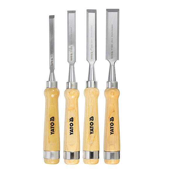 Narex Premium 4 Pcs Chisels Wood Carving Chisel Chrome-Vanadium Steel Bevel Edge Chisels Set