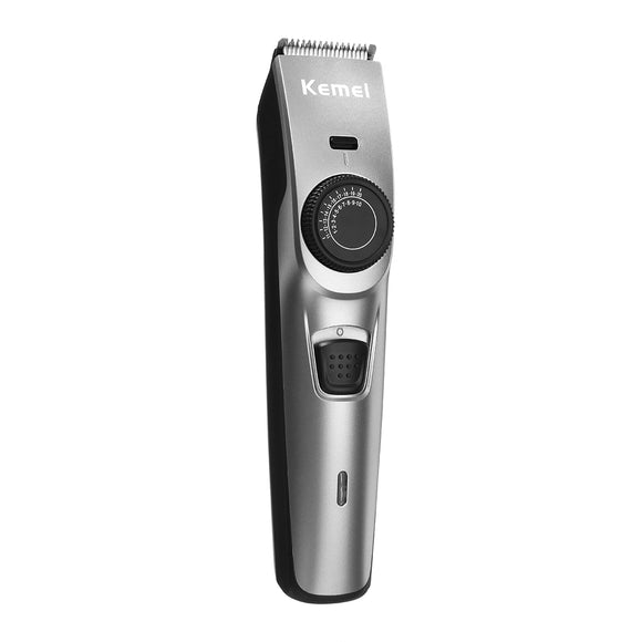 KM-7507 Professional LED USB Rechargeable Hair Trimmer Cordless Clipper Adjusted Shaver