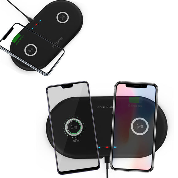 2 in 1 Wireless Fast Car Charger Pad 20W Quick Charging For iPhone8/ Xs Max Etc